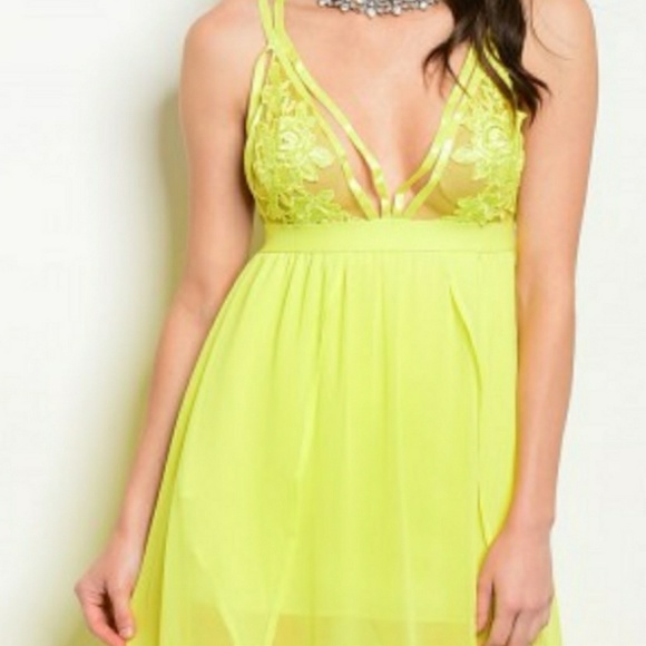 💋🚨super Hot 💋🌡Color LIME DRESS - Picture 5 of 5